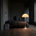 Nimbus floor lamp, styled at the bedside