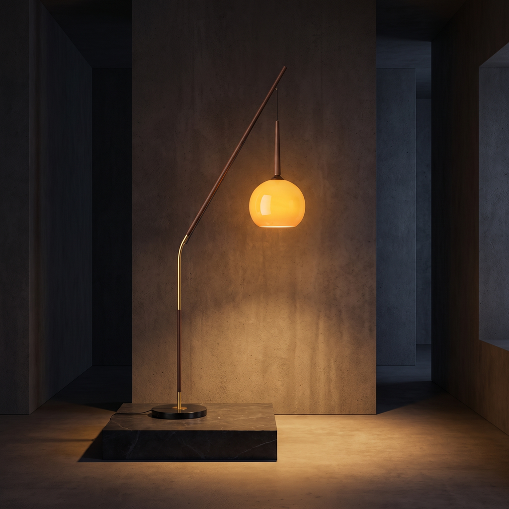Meridian floor lamp, editorial hero shot
