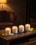 Linden candle set, living room lifestyle