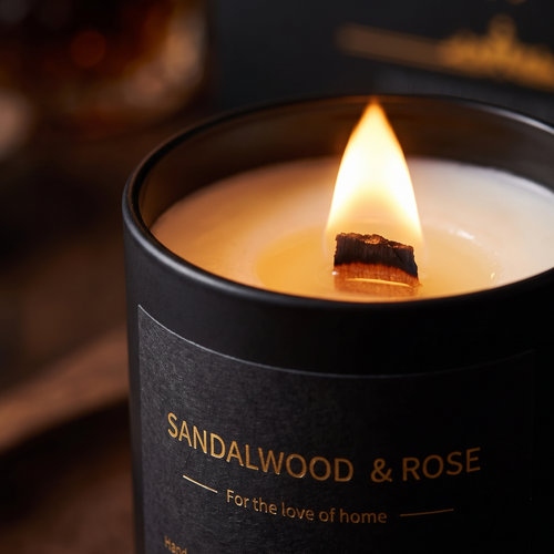 Compass candle set, detail close-up